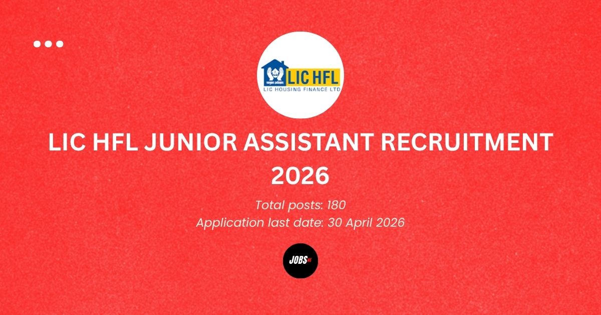 LIC HFL Junior Assistant Recruitment 2026