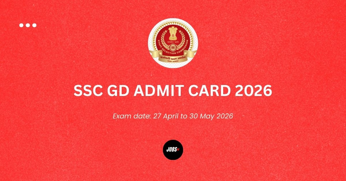 SSC GD Admit Card 2026 announcement