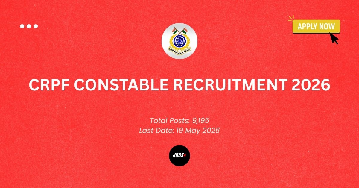 CRPF Constable Recruitment Announcement 2026