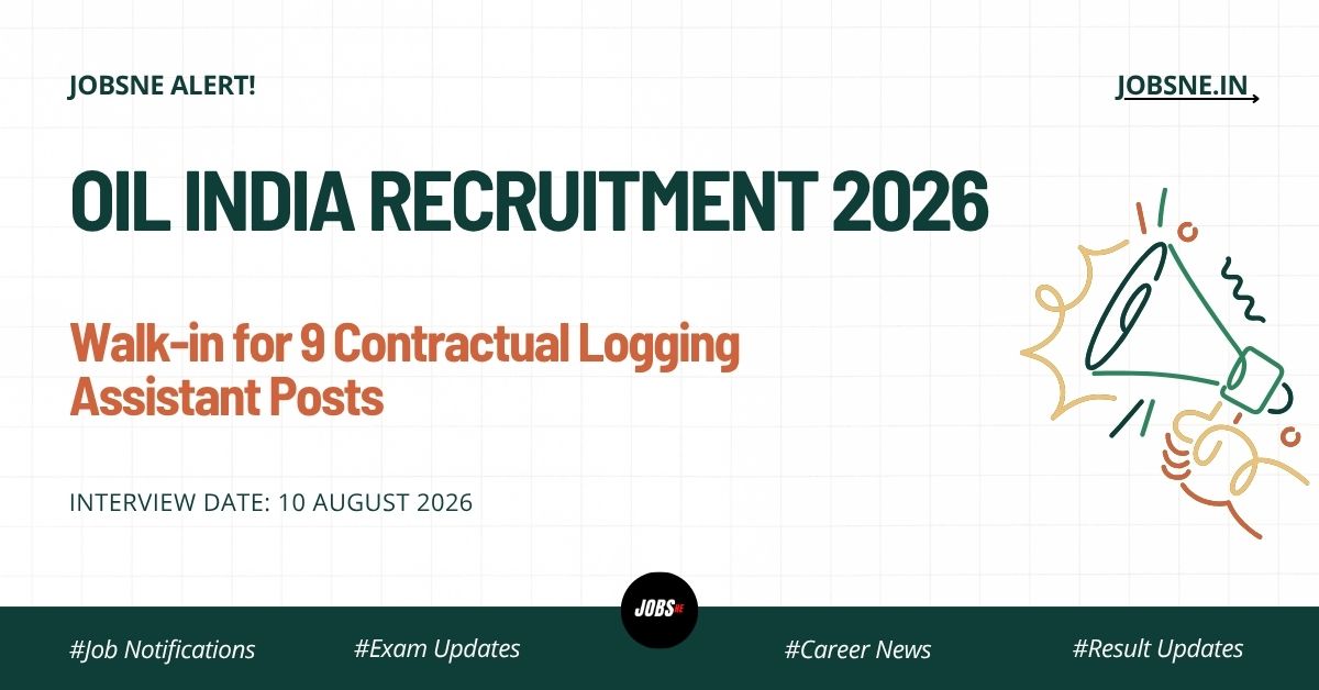 OIL India Recruitment 2026